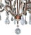 Metal 20th Century French Wrought Iron Rock Crystal Chandelier For Sale - Image 7 of 8