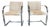 Bauhaus Style Cantilevered Steel Chairs in Pony Skin - A Pair For Sale