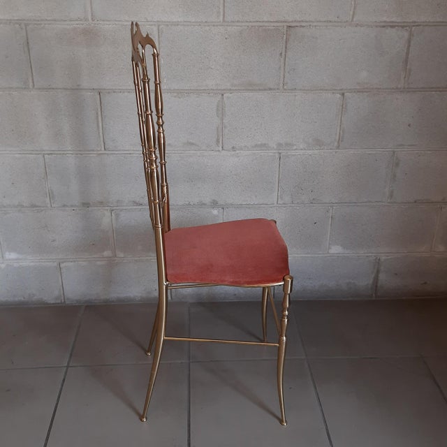 Chiavari Chair in Polished Brass, 1950s For Sale - Image 4 of 12