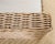 Tan Pair of Michael Taylor Style Organic Modern Rattan Cube Chairs For Sale - Image 8 of 12