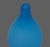 Mid-Century Modern Vintage Hand-Blown Satin Glass Blue Italian Teardrop Form Bud Vase For Sale - Image 3 of 6