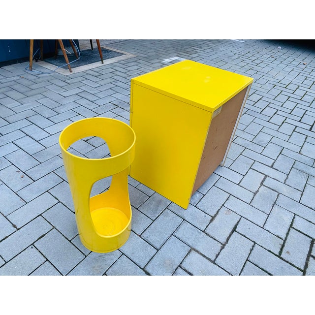 Mid-Century Space Age Quadro Dresser and Umbrella Stand by Jürgen Lange for Schönbuch, 1960s, Germany, Set of 2 For Sale - Image 11 of 18
