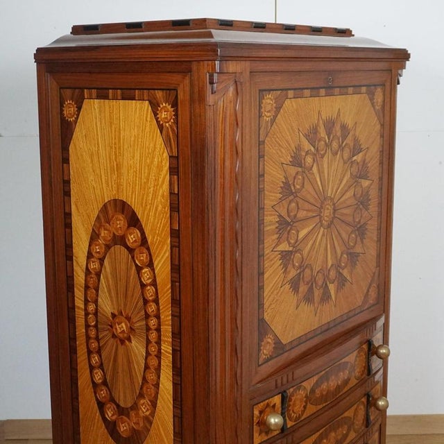 Vintage Art Deco Secretaire, 1930s For Sale - Image 16 of 18