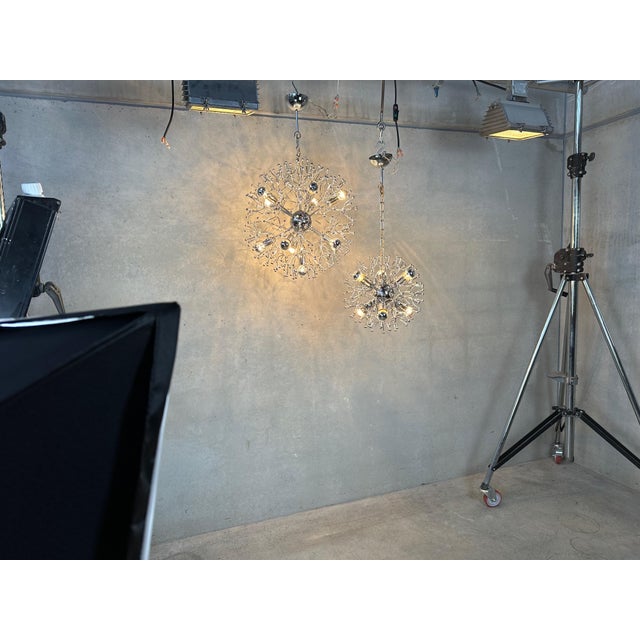 Vintage Sputnik Dandelion Hanging Lamp, Set of 2 For Sale - Image 3 of 13