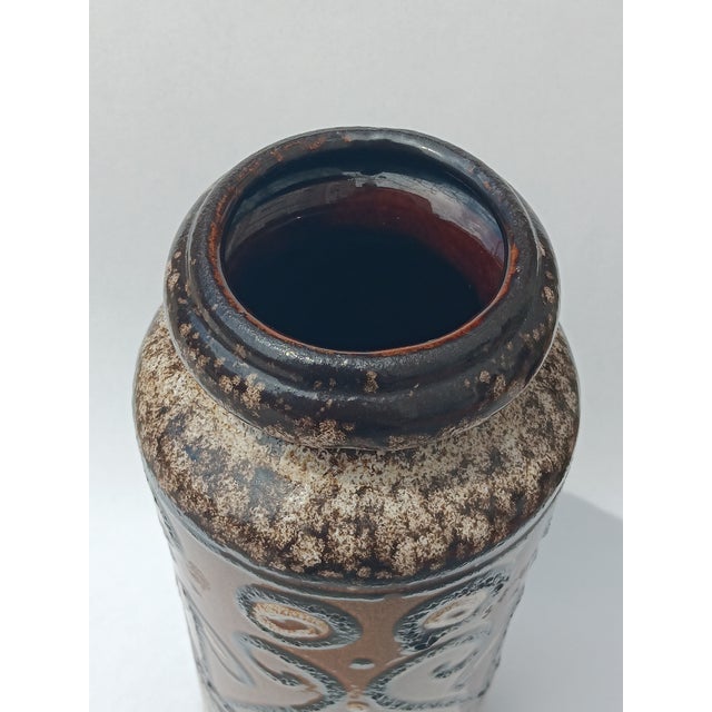 1960s Fat Lava Ceramic Vase from Scheurich, 1960s For Sale - Image 5 of 6
