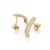 Art Deco Mid 20th Century Inspired Diamond Bar Stud Earrings in 14k Yellow Gold- 2 Pieces For Sale - Image 3 of 8