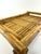Vintage Mid Century Woven Bamboo Tray With Rustic Character For Sale - Image 11 of 13