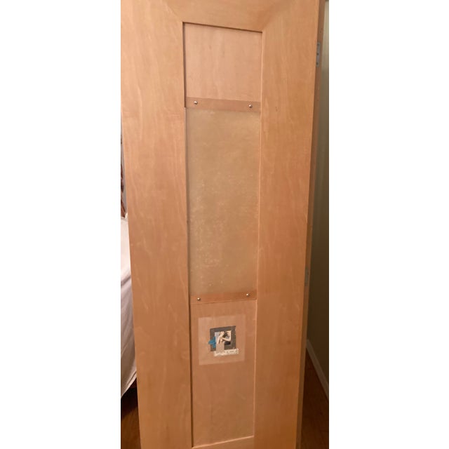 1980s 1980s Folding 3 Panel Wood Room Divider For Sale - Image 5 of 11