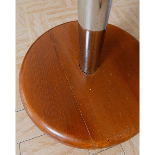 Vintage Coat Rack in Chrome and Wood, 1960s For Sale - Image 6 of 11