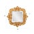 French D' Amboise Collection of Gold Petite Mirrors- Square For Sale In Chicago - Image 6 of 9