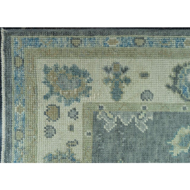 Turkish Oushak Rug 2'10" x 9' #19117 For Sale - Image 4 of 8