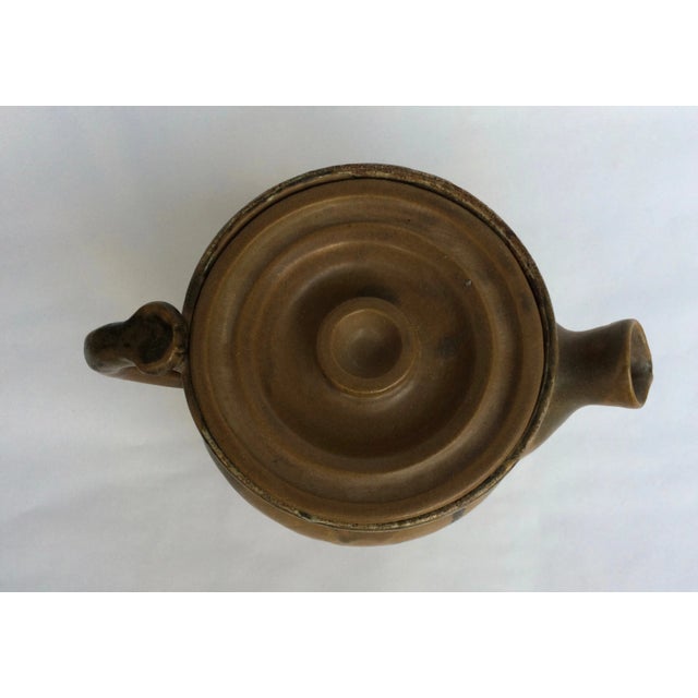 Mid Century Modern Drip Glazed Teapot For Sale In Palm Springs - Image 6 of 8