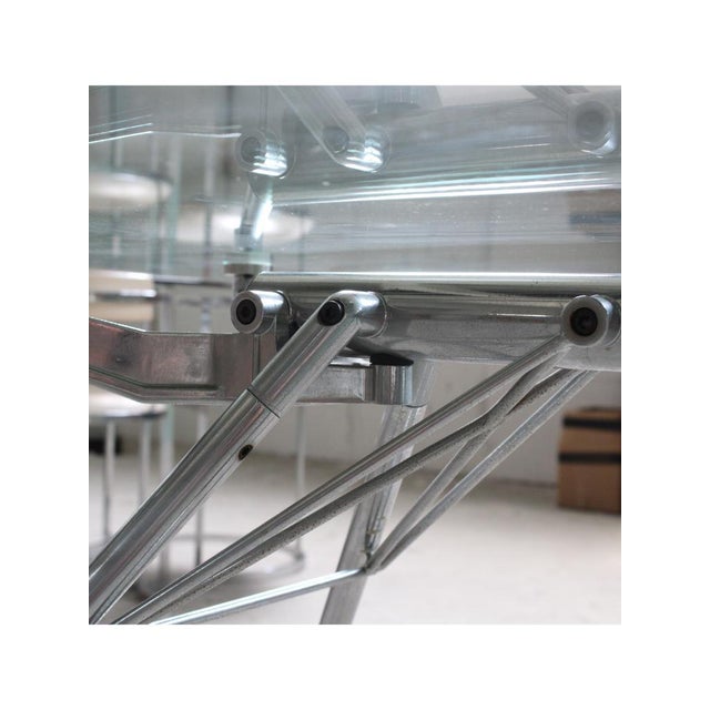 Crystal Nomos Table by Norman Foster for Tecno, Italy, 1989 For Sale - Image 14 of 18