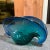 Italian Mid 20th Century Murano Attributed Blue Glass Clam Shell Bowl For Sale - Image 3 of 10