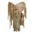Vintage 1970s Prism Chandelier | Italian Murano-Style Waterfall Fixture For Sale