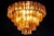 1970s Large Modern Gold Amber Color Murano Glass Chandelier or Flush Mount, 1970 For Sale - Image 5 of 13