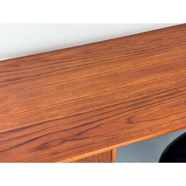 Mid-Century Danish Teak Desk, 1950s For Sale - Image 4 of 15