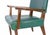 Green Vintage Italian Armchair and Chairs in Wood and Faux Leather, 1950s, Set of 3 For Sale - Image 8 of 9