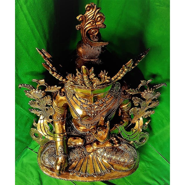 Tibetan Buddha Sculpture, 18th-Century, Bronze For Sale - Image 6 of 18