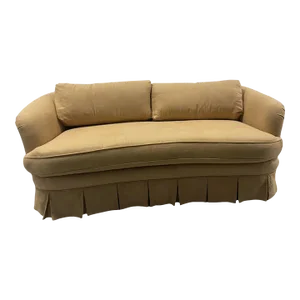 Vintage Sherrill Linen Small Sofa