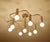 Large Space Age Gilded Ceiling Light from Leola For Sale - Image 10 of 18
