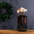 Modern Sage Glass Vase with Wood Accent 11"H For Sale - Image 3 of 4