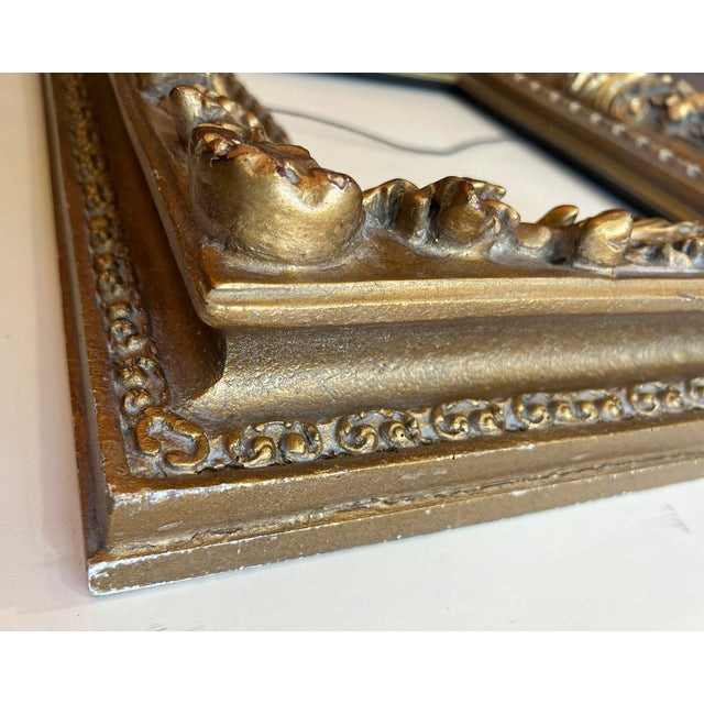 Vintage Rococo Baroque Style Gold Ornate Frame For Sale - Image 12 of 15
