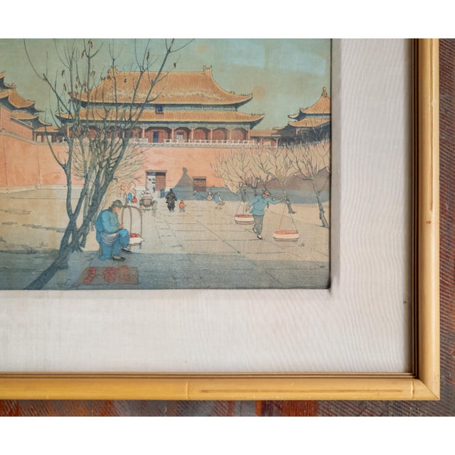 Early 20th Century Woodblock Print by Elizabeth Kelly, Forbidden City Gate, Peking For Sale In New York - Image 6 of 15