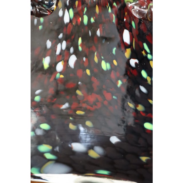 Black Murano Glass Purse Vase For Sale In Philadelphia - Image 6 of 9