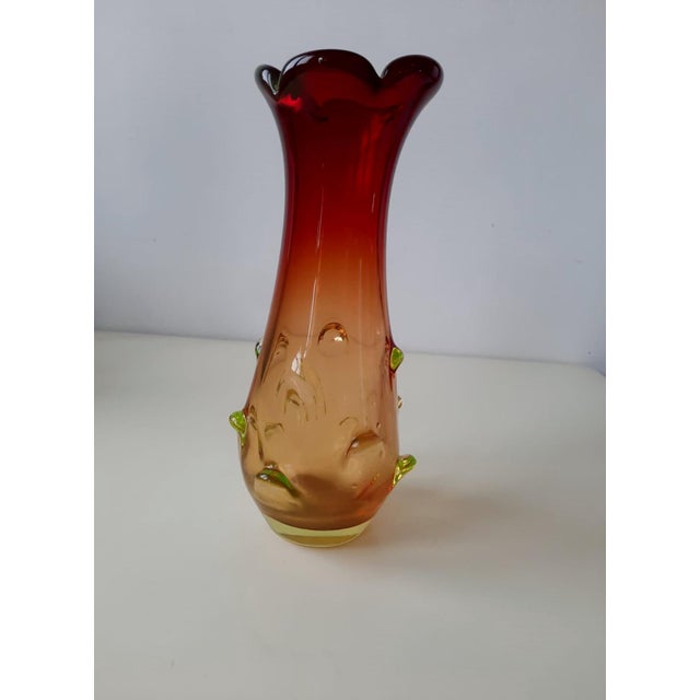 Forest Green Murano Glass Vase by Flavio Poli for Seguso Vetri d'Arte, 1960s For Sale - Image 8 of 17