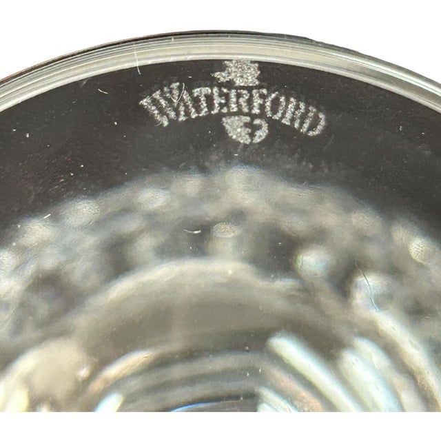 Glass Vintage Waterford “Alana” Crystal Wine Glasses- Set of 6 For Sale - Image 7 of 7