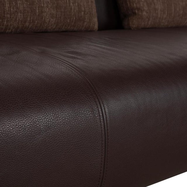 Model 6300 4-Seater Sofa in Brown Leather from Rolf Benz For Sale - Image 5 of 16