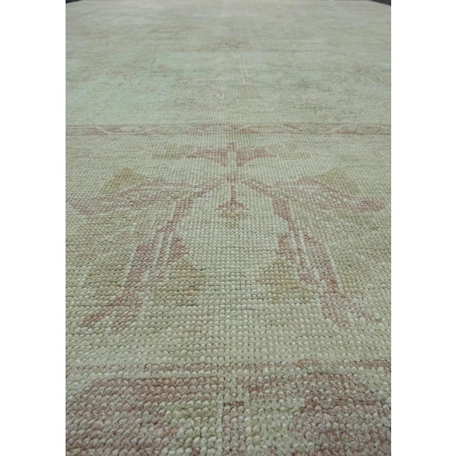 Turkish Oushak Rug 9'10" x 14'2" #18553 For Sale - Image 4 of 8