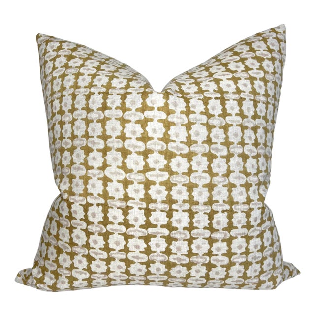 Pahari Pillow Cover in Saffron For Sale