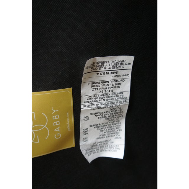 4 Gabby Home Cumberland Armless Light Blue Modern Wingback Dining Chairs Schd693 For Sale - Image 12 of 12