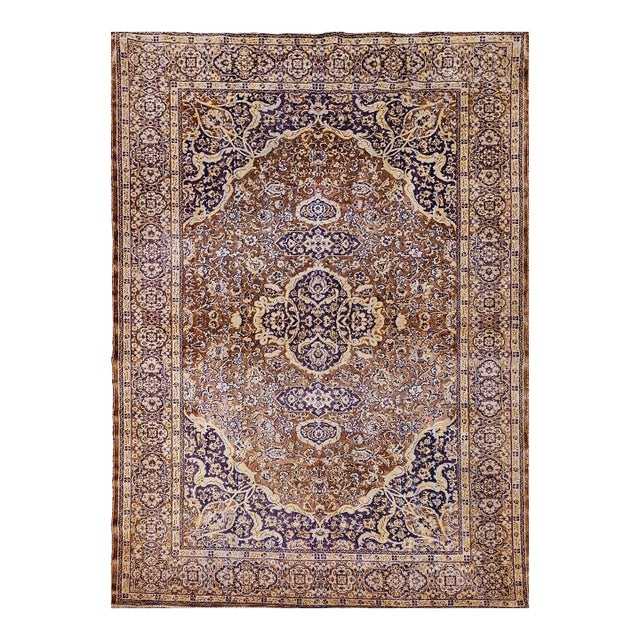 Late 19th Century Turkish Silk Rug For Sale