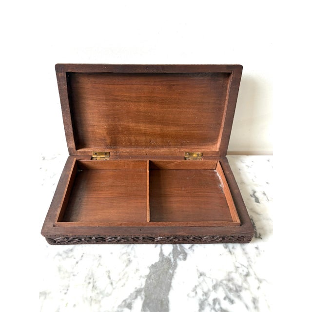 Antique Can Carved Jewelry or Trinket Box For Sale In New York - Image 6 of 6