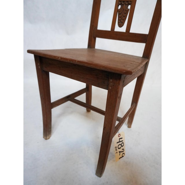 Early 20th Century Set of Four Similar Arts & Crafts Wood Chairs For Sale - Image 13 of 18