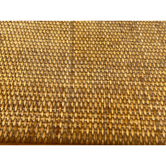 Curved Mid 20th Century Bookcase with Shelves and Doors in Bamboo Italian Design For Sale - Image 14 of 18