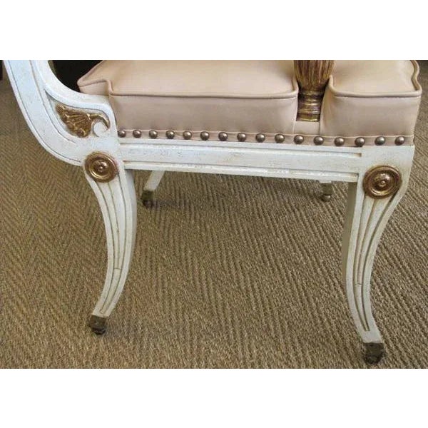 1940s Hollywood Regency Painted Klismos Chairs - a Pair For Sale In San Francisco - Image 6 of 7