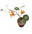 Italian Charming Vintage Italian Hand-Crafted Metal and Crepe Paper Nasturtium Topiary in Terracotta Pot For Sale - Image 3 of 12