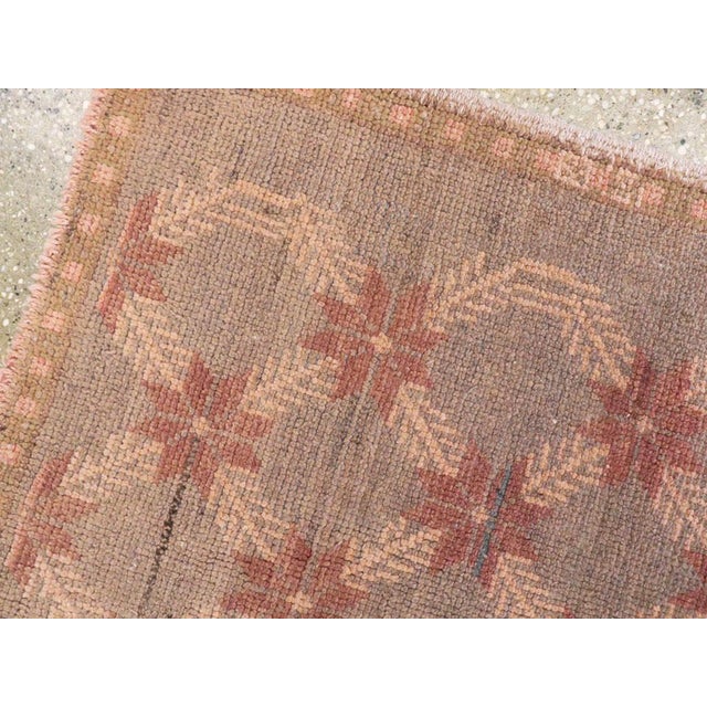 Mid 20th Century Galerie Shabab Collection Mid-20th Century Turkish Anatolian Throw Rug For Sale - Image 5 of 6