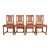 Stickley Brothers Antique Mission Oak and Cane Arts & Crafts Dining Chairs, Set of Four For Sale