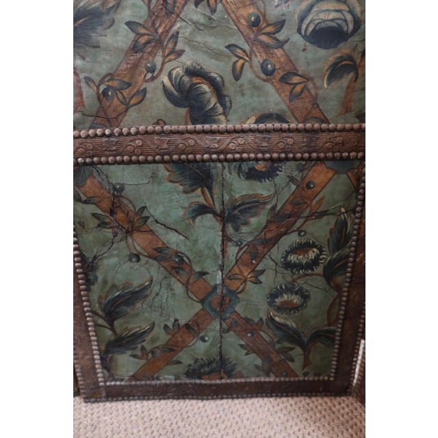 Antique Cordoba Leather Screen, 1600s For Sale - Image 3 of 16