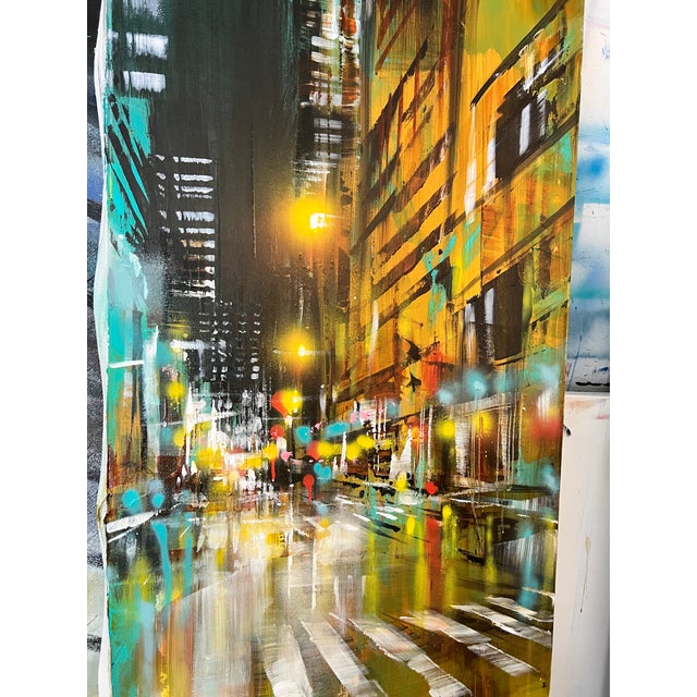 Bianca Prettau, Kyoto Teal, 2026, Acrylics on Cotton Canvas For Sale - Image 11 of 12