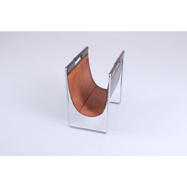 Dadime Leather Magazine Holder by Brabantia, 1970s For Sale - Image 6 of 14