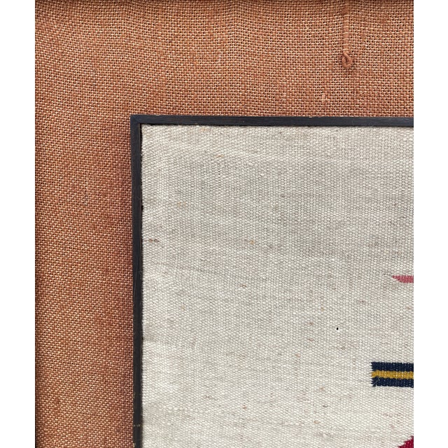 Textile Vintage 1970s South American Hand-Woven Wool Folk Art Textile Wall Hanging For Sale - Image 7 of 8