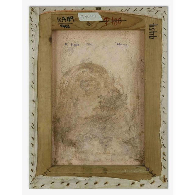 Metaphysical Landscape is an original contemporary artwork realized by Maurizio Ligas in 1984. Mixed colored oil painting...