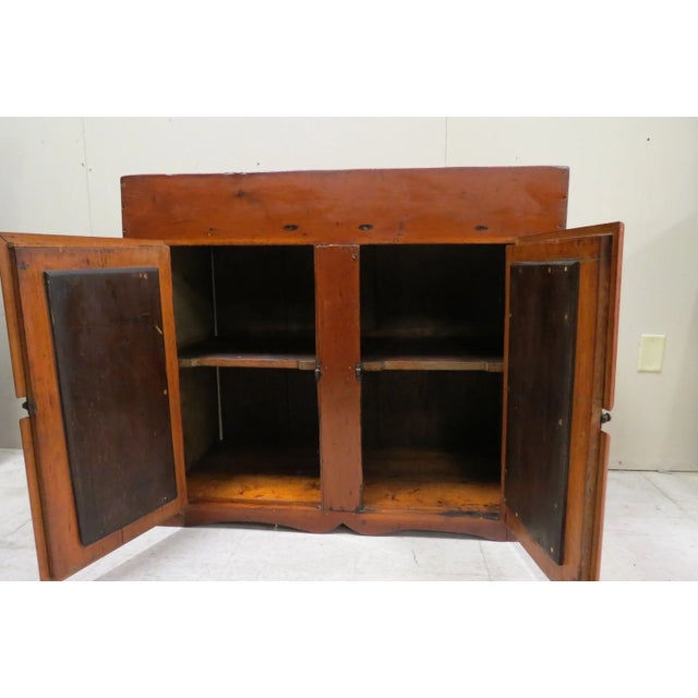 19th Century Antique Primitive Handmade Farmhouse Dry Sink For Sale - Image 4 of 11