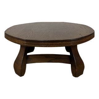 Italian Rustic Style Wood Coffee Table, 1950s For Sale